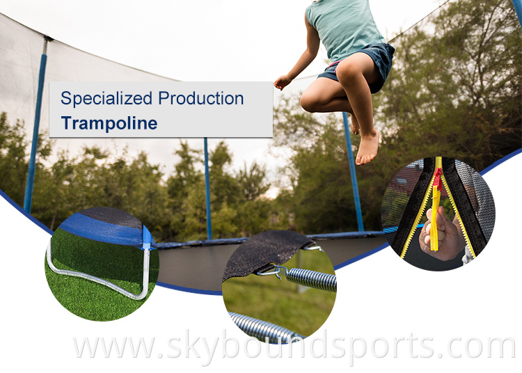 Gym fitness adjustable mini 50 inch hexagon trampoline with handle bar